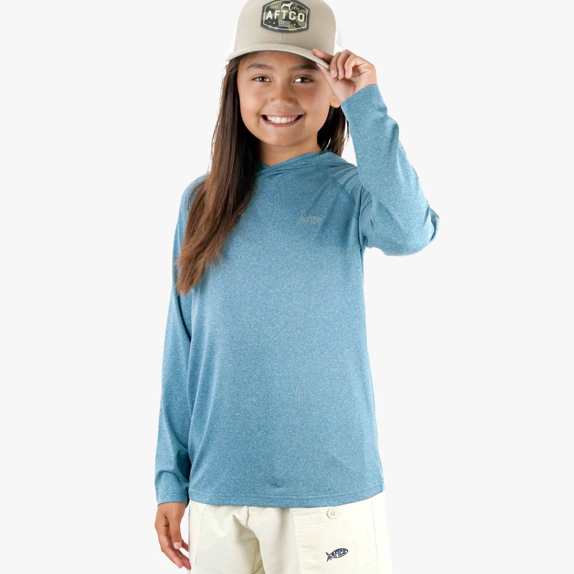 Youth Samurai Hood Performance LS Shirt